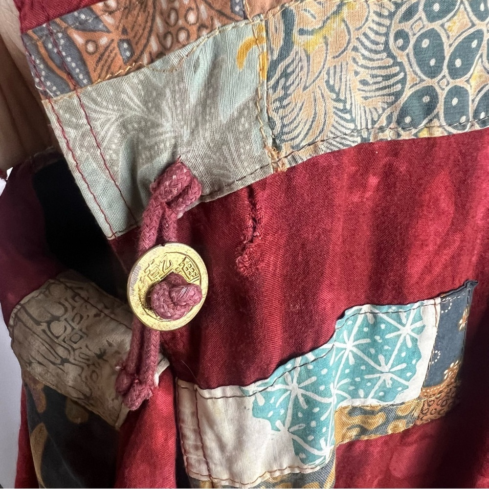 Vintage Vibrant Patchwork Jacket With Unique Butt… - image 2